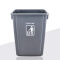 超宝（CHAOBAO） 塑料弹盖大号垃圾桶户外环卫商场酒店小区办公室用分类垃圾桶方形垃圾箱 灰色58L
