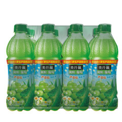 美汁源 Minute Maid 爽粒葡萄  果汁饮料450ml*12瓶整箱装