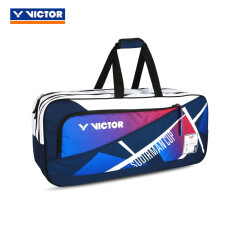 威克多（VICTOR）2024新款胜利羽毛球包6支装矩形包苏迪曼杯纪念品方包网球专用包 BR3641SC/BA 科技蓝/亮白