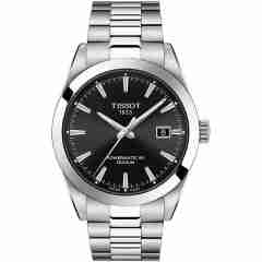 天梭（TISSOT）瑞士手表 钢带自动机械表夜光防水男士商务休闲手表日期显示