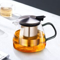 友客（YOUKE）茶壶玻璃茶具400ml 大容量过滤煮茶器办公养生泡茶壶 家用加厚耐热玻璃壶 G399