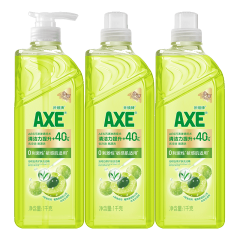 斧头牌（AXE）油柑白茶护肤洗洁精套装1kg*3(1泵+2补) 白茶清香 敏感肌适用
