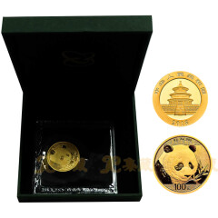 上海集藏 中国金币2018年熊猫金银币 纪念币 8克金币  单枚