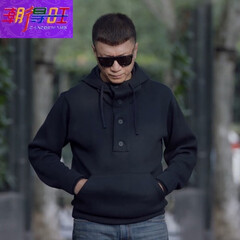 潮得旺香港潮牌2017秋冬新款长袖连帽卫衣男