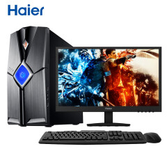 海尔（Haier）轰天雷V8 台式办公电脑整机(I5-7400 8G DDR4 1TB GT720 2G 正版Win10)20.7英寸