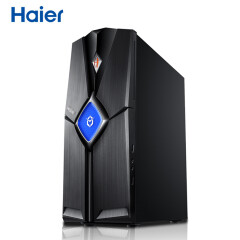 海尔（Haier）轰天雷V10 游戏台式电脑主机(I5-8400 Z370主板 8G 1T+128G SSD GTX1050Ti 4G独显 正版Win10)