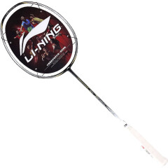 李宁 LI-NING 中级进攻型全碳素能量聚合拍框羽毛球拍单拍 9TD 黑色