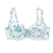 十月<em>妈咪</em> 孕妇装 孕妇内衣 <em>玫瑰</em>花可哺乳<em>文胸</em> 蓝