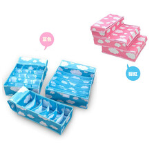 年末促销心情树白云花朵<em>文胸</em>内衣<em>收纳盒 三件</em>