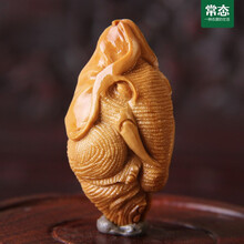 靓奈尔 瑞兽大象 吉祥如意象 橄榄核雕刻单子单