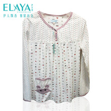 莱雅内衣正品秋冬女款家居服长袖<em>纯棉睡衣套</em>J