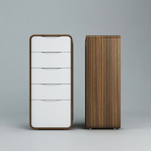 尼克爱家 客厅柜子 储物柜 多用收纳柜 斗柜斗厨