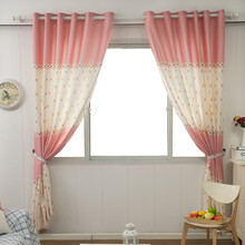 同依 粉色公主窗帘 打孔\/挂钩式窗帘 成品窗帘 定制窗帘 半遮光窗帘 3165-1 打孔式 300*250cm单片在京东商城的价格走势
