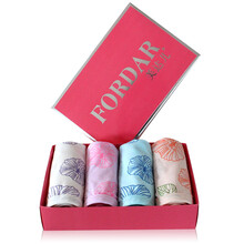 <em>芙达儿</em> 舒荷蕾丝性感低腰女士<em>内裤</em> 4条礼盒装