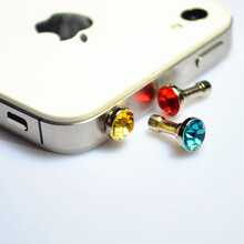 冠熙(Gxi)手机耳机孔 通用 彩色钻石防尘塞 适用