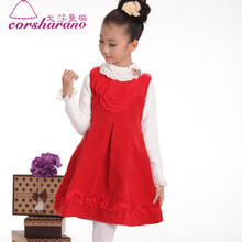 <em>儿童</em>秋装<em>女装裙子</em>大童女装秋装2013裙子毛呢