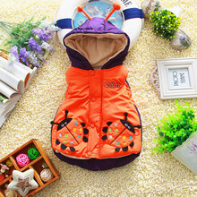 8A超能娃娃1~3岁新款宝宝秋冬装<em>儿童马甲棉</em>背