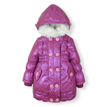 麦比的世界2016冬装新款女童装 羊羔绒棉衣 儿