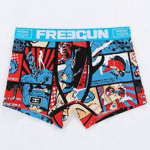 FREEGUN <em>男士</em>平角纯棉<em>内裤</em> 时尚超人 法国潮