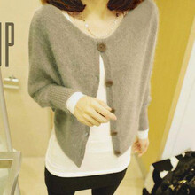 织开衫毛衣如何留扣眼