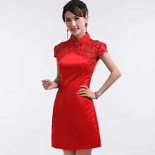 罗爱薇(罗爱薇)新娘中式改良旗袍裙 旗袍夏装