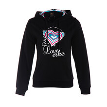 秋冬新品<em>鸿星尔克女装上衣</em>女套头带帽保暖卫衣