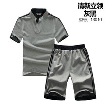 运动<em>套装</em>男 夏 <em>男士</em>套装韩版<em>短袖短裤套装</em>大码