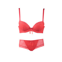 蕾丝邦性感小胸聚拢型超加厚<em>文胸</em> 少女<em>平胸</em>m