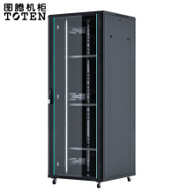 图腾（TOTEN）G2.8842 网络机柜 加厚机柜 交换机机柜 UPS电源 加宽19英寸标准机柜 黑色 42U2米