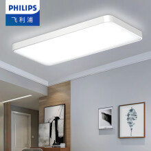 飞利浦（PHILIPS）LED吸顶灯简约现代大气年家用灯具大全2024款客厅卧室灯餐厅高级 品亮43W 6500K白光 长方形款