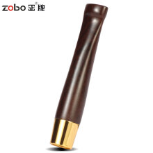 ZOBO正牌粗烟黑檀木拉杆型过滤烟嘴礼盒装ZB-233