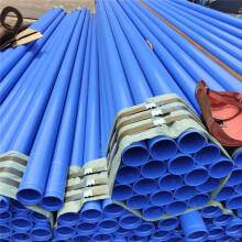 友森管业  定尺DN800热侵塑螺旋管涂塑复合钢管环氧树脂防腐管 蓝色
