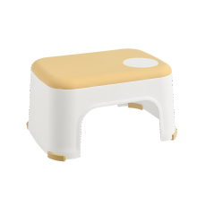 日本SP塑料凳子加厚成人浴室防滑小板凳家用方凳换鞋凳儿童矮凳1 米黄色