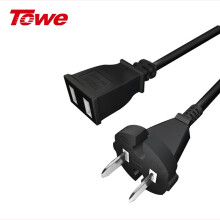 TOWE 同为10A二插电源延长线插座电动车充电风扇连接线加长线两芯 TW-FYC-G2/G10 5M