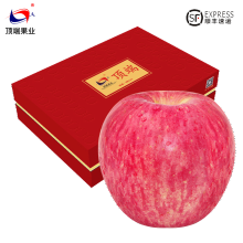 精选馈赠礼盒高甜度洛川苹果 新鲜水果礼盒苹果 每箱8斤礼盒 手提礼盒 苹果礼盒定制 12枚90