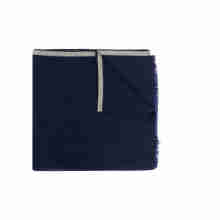 BRUNELLO CUCINELLI 奢侈品男士围巾 羊毛围巾 蓝色 MSC665ORCL616 .