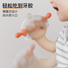 COOKSS婴儿牙胶磨牙胶棒小蘑菇安抚胶硅胶玩具0-1岁防吃手牙咬胶