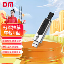 DM大迈 256GB USB3.1 U盘 金属PD165承影 银色 推拉保护高速电脑u盘金属车载优盘