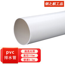 钢之麒工品 pvc排水管塑料雨水污水下水管 (外径)110mm*3.2 一米价 48小时