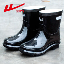 回力（Warrior）雨鞋男式款短筒下雨天户外水鞋钓鱼洗车防雨水不易滑雨靴耐磨胶鞋 528单层 42