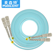 麦森特（MAXCENT）光纤跳线SC-SC 40米OM3多模双芯万兆工业电信级