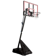 斯伯丁(SPALDING)便携式54英寸篮板按钮调节NBA成人篮球架75766