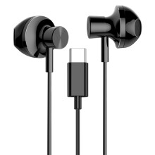 正件 Type-c耳机 苹果2021 iPad pro11/12.9平板电脑耳机非转接华为P20mate小米8/9se黑鲨手机入耳式黑色