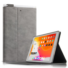 久宇 2021款iPad 10.2英寸键盘保护套苹果平板电脑iPad Air2 9.7英寸皮套/壳 简约灰【保护套】+钢化膜 iPad mini4迷你A1538/A1550