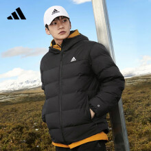 阿迪达斯 （adidas）羽绒服外套男装冬季新款户外运动服保暖棉服夹克上衣 HZ2597黑色 XL