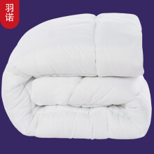 羽诺（yunuo） 秋冬保暖磨毛加厚棉被子 学生宿舍单双人被芯 kr白色 1.5*2米/3斤
