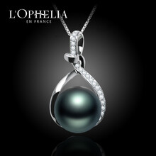 【琉璃时光 南洋金珠吊坠项链项坠 海水珍珠1