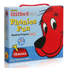 【进口原版】大红狗自然拼读5盒装 Clifford Phonics Fun Pack Scholastic 学乐畅销儿童桥梁章节书 7-12岁