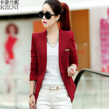 【欧资2016春秋季新款女套装职业装长袖小西