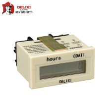 德力西电气 超小型累时器；CDAT1-5 1秒-9999小时59分59秒 带扩展面板